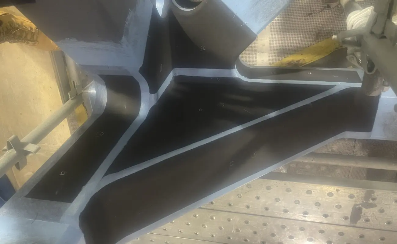 Industrial chemical lining project detail