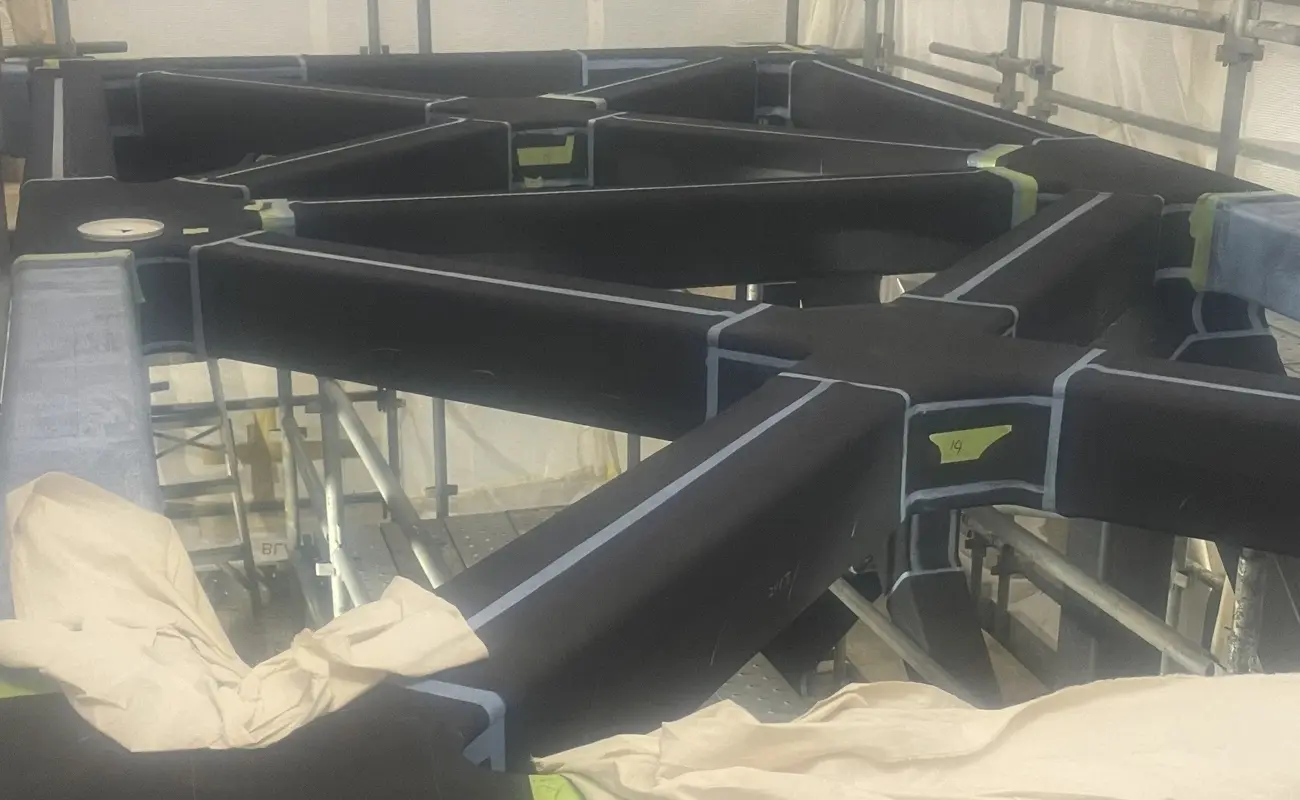 Chemical lined cage junction project by 4Rubber